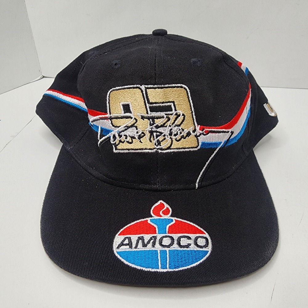 Vintage AMOCO Hat Dave Blaney 93 Racing Inaugural Season 98 Adjustable Snapback